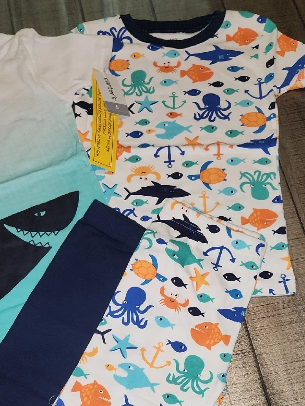 NWT Carter's Boys' Ocean Shark Swim Set - Blue/Teal